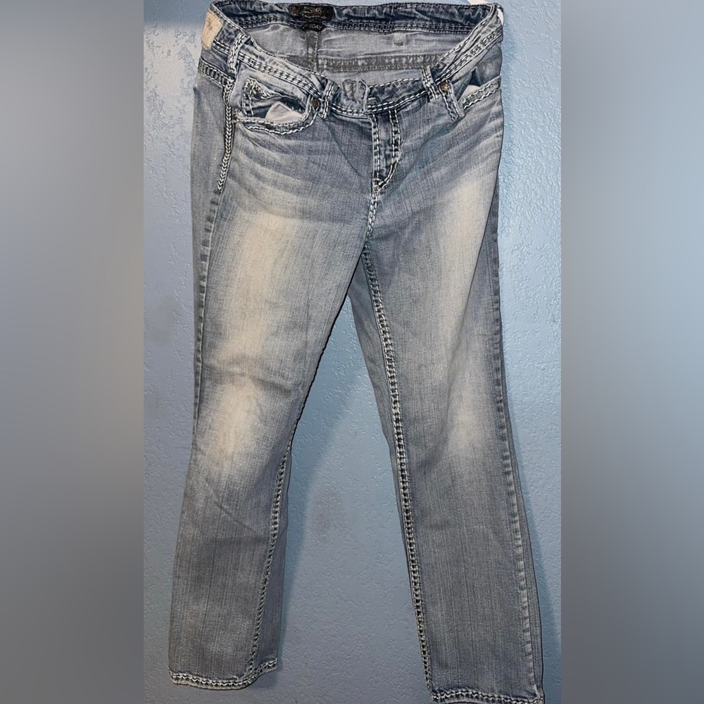 Silver Jeans Women's Light Blue/Grey Jeans